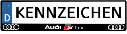 Audi-S-line-3D-kennzeichenhalter
