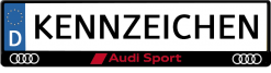Audi-sport-rood-kennzeichenhalter