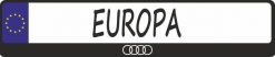 Audi logo kennzeichenhalter mitte